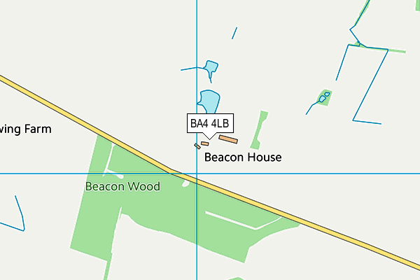 BA4 4LB map - OS VectorMap District (Ordnance Survey)