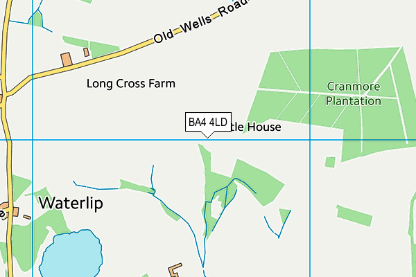 BA4 4LD map - OS VectorMap District (Ordnance Survey)