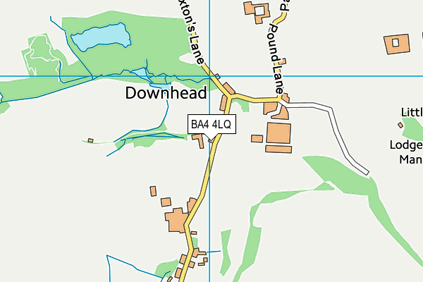 BA4 4LQ map - OS VectorMap District (Ordnance Survey)