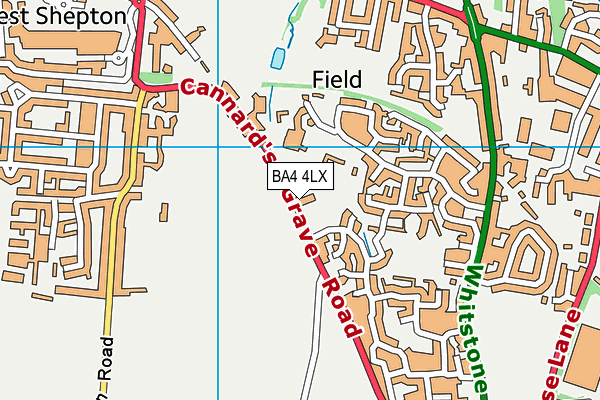 BA4 4LX map - OS VectorMap District (Ordnance Survey)