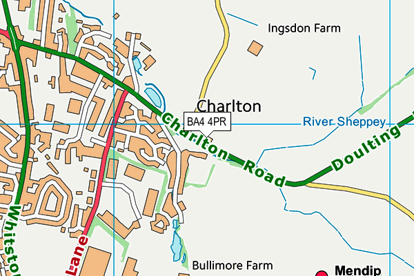 Bannatyne Health Club (Charlton House)  map (BA4 4PR) - OS VectorMap District (Ordnance Survey)