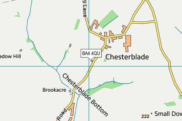 BA4 4QU map - OS VectorMap District (Ordnance Survey)