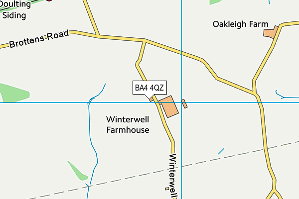 BA4 4QZ map - OS VectorMap District (Ordnance Survey)