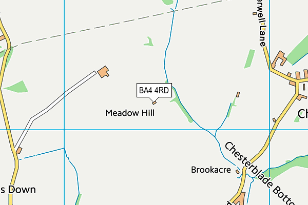 BA4 4RD map - OS VectorMap District (Ordnance Survey)
