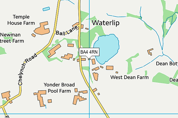 BA4 4RN map - OS VectorMap District (Ordnance Survey)