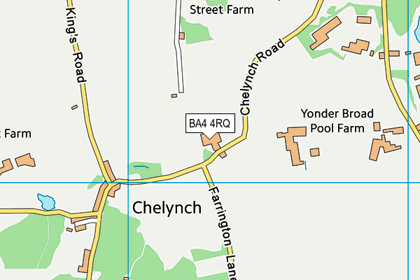 BA4 4RQ map - OS VectorMap District (Ordnance Survey)