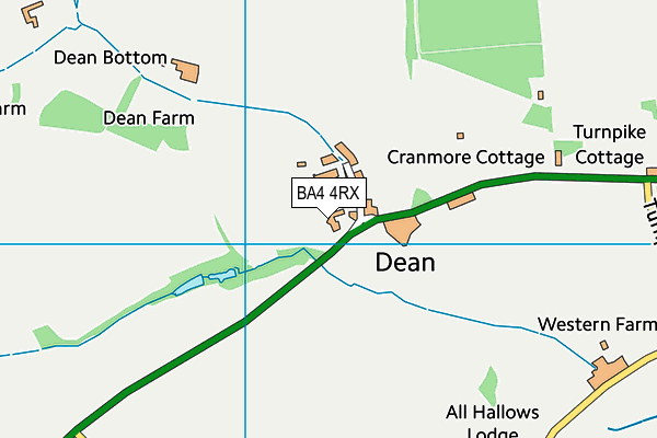 BA4 4RX map - OS VectorMap District (Ordnance Survey)