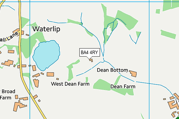 BA4 4RY map - OS VectorMap District (Ordnance Survey)