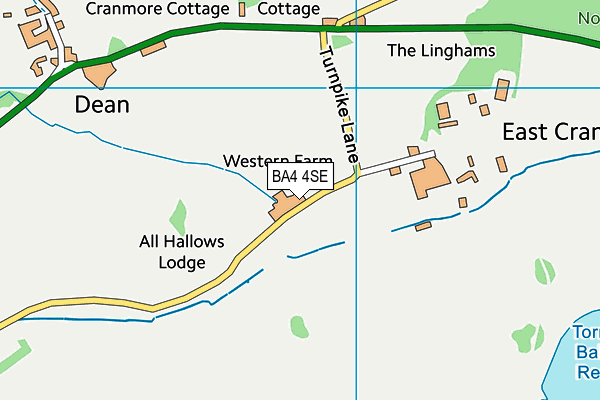 BA4 4SE map - OS VectorMap District (Ordnance Survey)