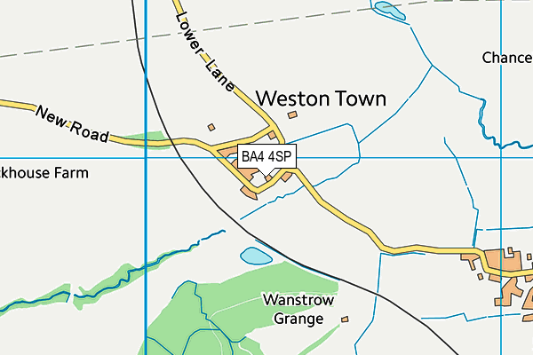 BA4 4SP map - OS VectorMap District (Ordnance Survey)