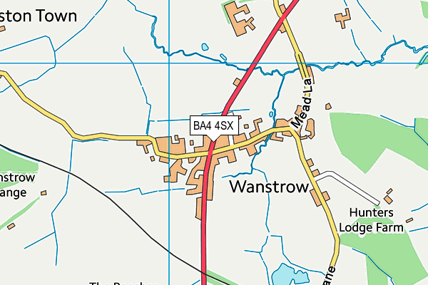 BA4 4SX map - OS VectorMap District (Ordnance Survey)