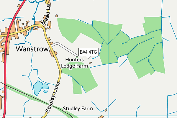 BA4 4TG map - OS VectorMap District (Ordnance Survey)