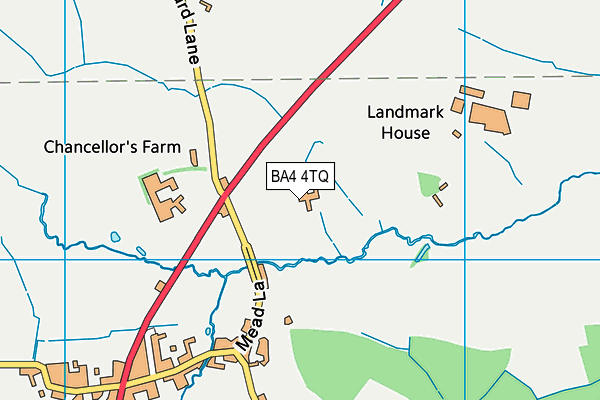 BA4 4TQ map - OS VectorMap District (Ordnance Survey)