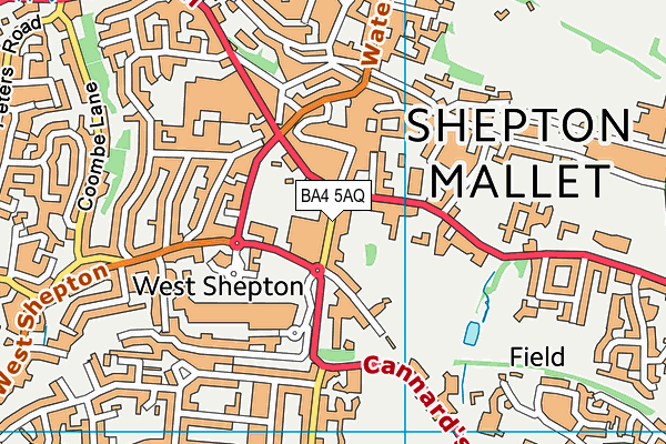 Map of WHITSTONE COURT (SHEPTON MALLET) MANAGEMENT COMPANY LIMITED at district scale