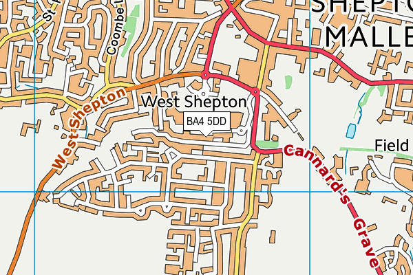 BA4 5DD map - OS VectorMap District (Ordnance Survey)