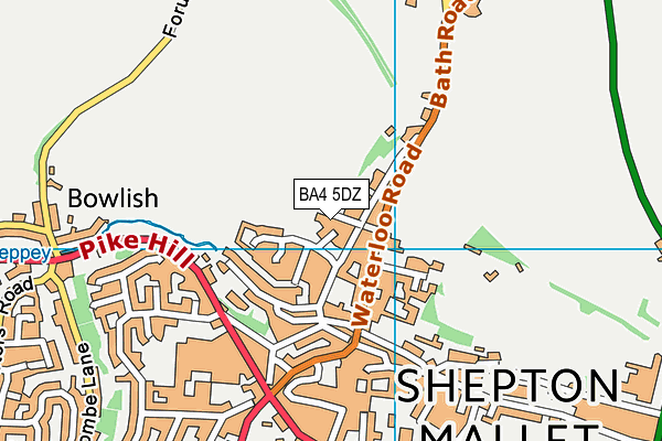 BA4 5DZ map - OS VectorMap District (Ordnance Survey)