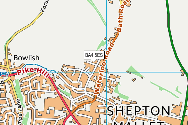 BA4 5ES map - OS VectorMap District (Ordnance Survey)