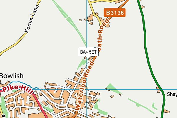 BA4 5ET map - OS VectorMap District (Ordnance Survey)