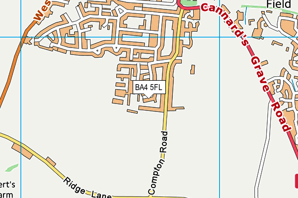 BA4 5FL map - OS VectorMap District (Ordnance Survey)