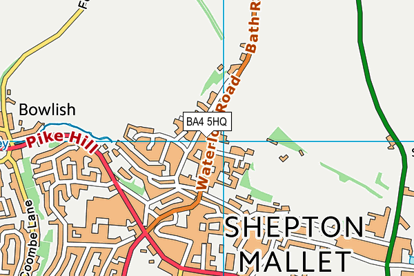 BA4 5HQ map - OS VectorMap District (Ordnance Survey)