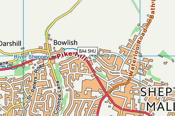 BA4 5HU map - OS VectorMap District (Ordnance Survey)