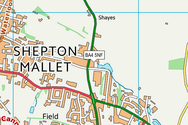 BA4 5NF map - OS VectorMap District (Ordnance Survey)