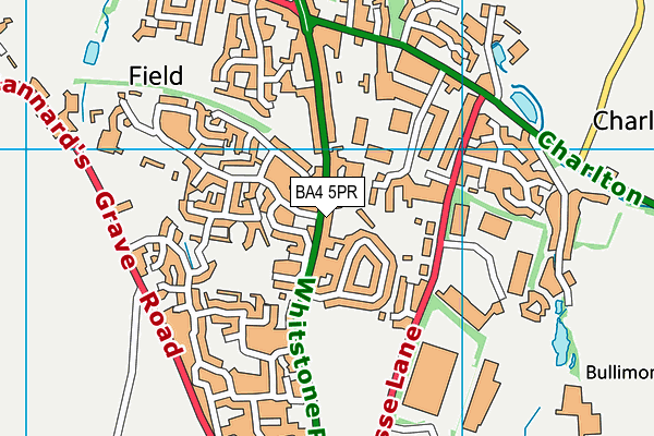 BA4 5PR map - OS VectorMap District (Ordnance Survey)