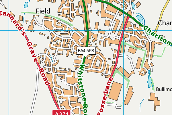 BA4 5PS map - OS VectorMap District (Ordnance Survey)