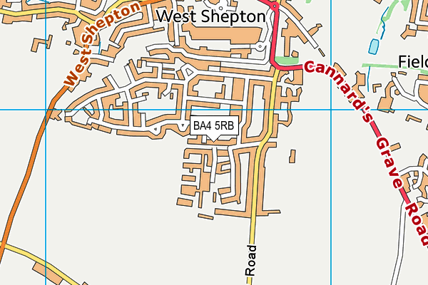 BA4 5RB map - OS VectorMap District (Ordnance Survey)