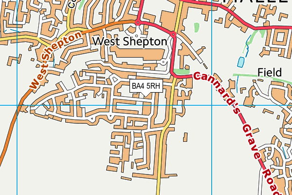 BA4 5RH map - OS VectorMap District (Ordnance Survey)