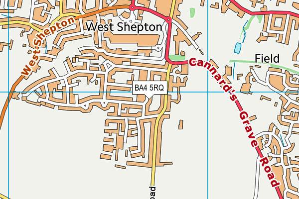 BA4 5RQ map - OS VectorMap District (Ordnance Survey)