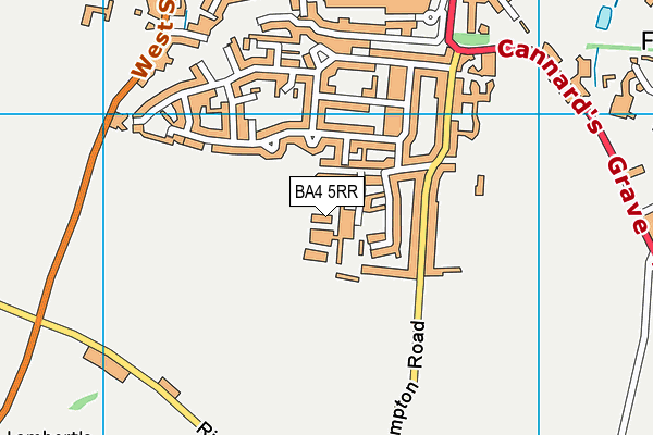 BA4 5RR map - OS VectorMap District (Ordnance Survey)