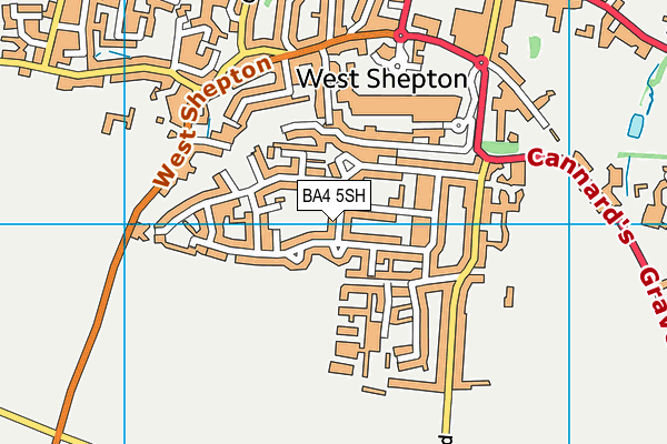 BA4 5SH map - OS VectorMap District (Ordnance Survey)