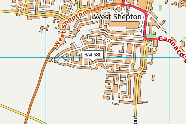 BA4 5SL map - OS VectorMap District (Ordnance Survey)