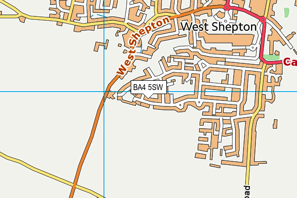 BA4 5SW map - OS VectorMap District (Ordnance Survey)