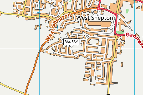 BA4 5SY map - OS VectorMap District (Ordnance Survey)