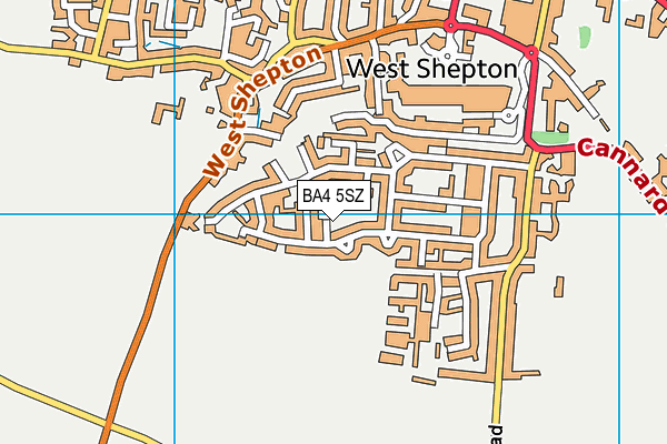 BA4 5SZ map - OS VectorMap District (Ordnance Survey)