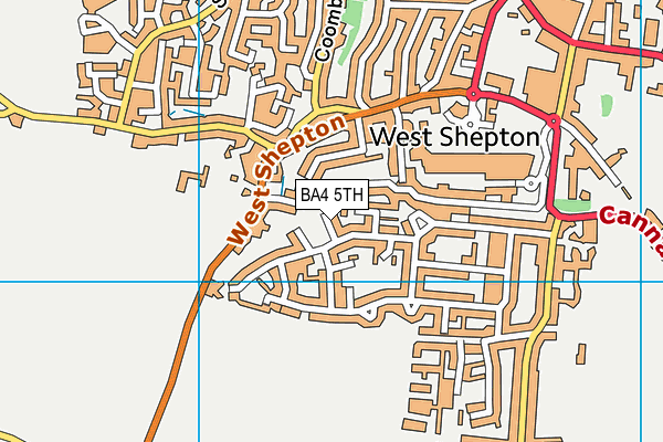 BA4 5TH map - OS VectorMap District (Ordnance Survey)