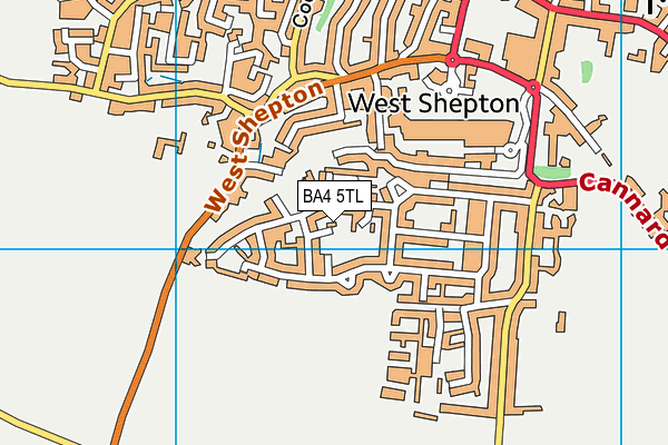 BA4 5TL map - OS VectorMap District (Ordnance Survey)