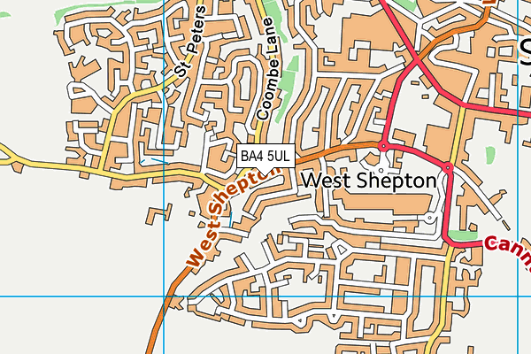 BA4 5UL map - OS VectorMap District (Ordnance Survey)