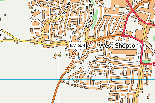 BA4 5UN map - OS VectorMap District (Ordnance Survey)