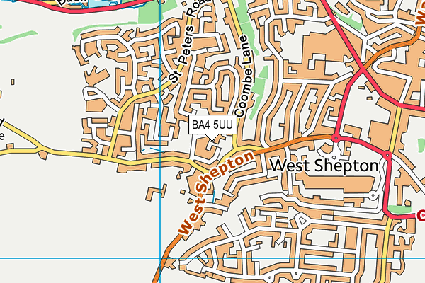 BA4 5UU map - OS VectorMap District (Ordnance Survey)