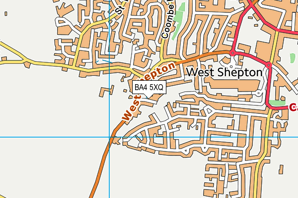 BA4 5XQ map - OS VectorMap District (Ordnance Survey)