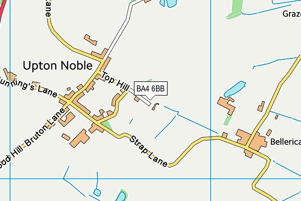 BA4 6BB map - OS VectorMap District (Ordnance Survey)