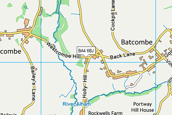 BA4 6BJ map - OS VectorMap District (Ordnance Survey)