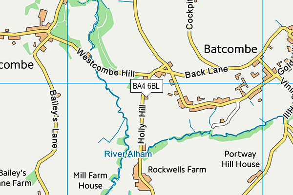 BA4 6BL map - OS VectorMap District (Ordnance Survey)