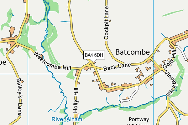 BA4 6DH map - OS VectorMap District (Ordnance Survey)