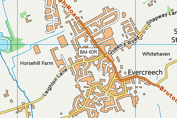 BA4 6DR map - OS VectorMap District (Ordnance Survey)