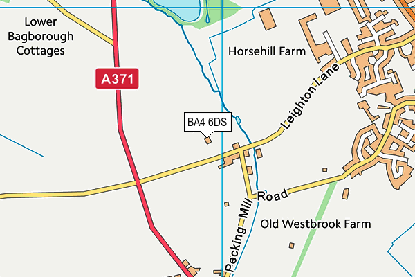 BA4 6DS map - OS VectorMap District (Ordnance Survey)