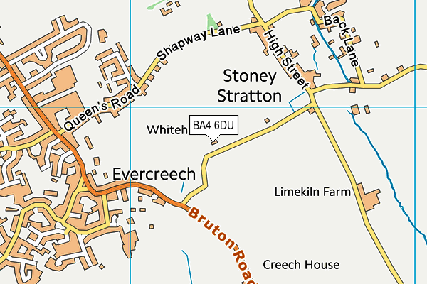 BA4 6DU map - OS VectorMap District (Ordnance Survey)